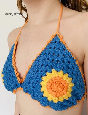 Granny Square Crochet Bralette