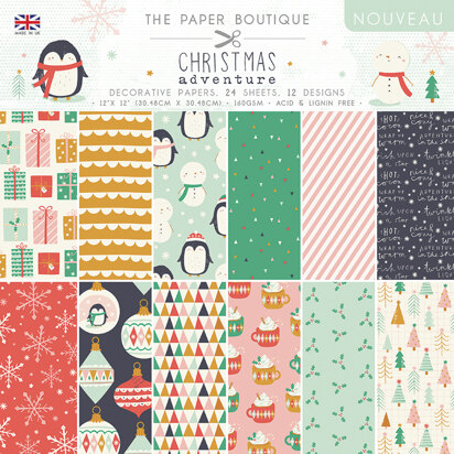 The Paper Boutique Christmas Adventure 12in x 12in Paper Pad