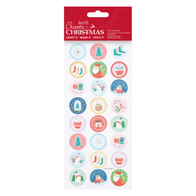 Papermania Foil Stickers - Create Christmas - Cute Circles