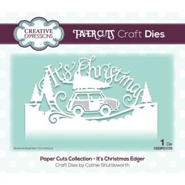 Creative Expressions Paper Cuts It's Christmas Edger Craft Die