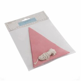 Groves Trim Collection Make-Your-Own Bunting Kit: Pink with White Spot Embroidery Kit