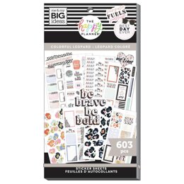 The Happy Planner Colorful Leopard 30 Sheet Sticker Pad