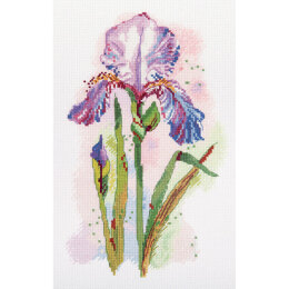 Panna Watercolour Iris Cross Stitch Kit