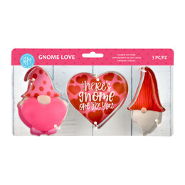 R&M Valentine Gnome 3Pc Cookie Cutter Set