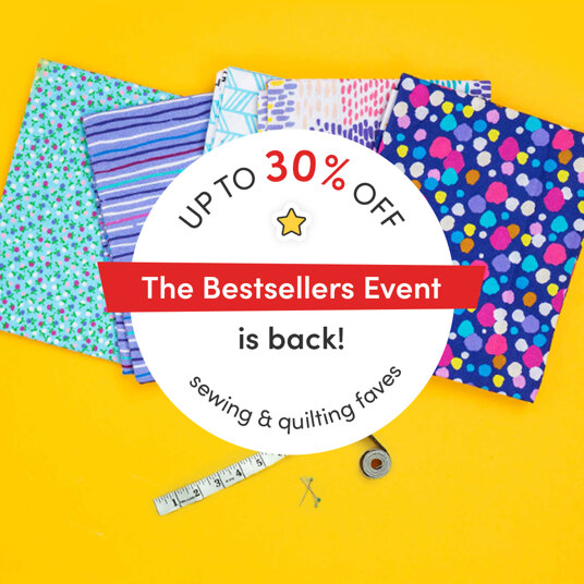 Up to 30 percent off sewing & quilting bestsellers!
