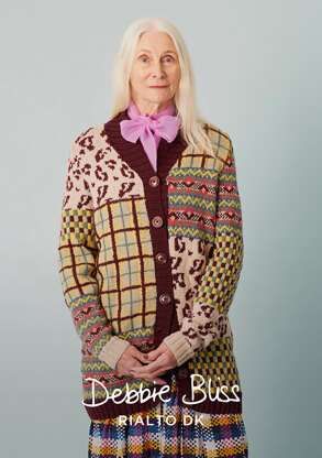 Aywick - Cardigan Knitting Pattern in Debbie Bliss Rialto DK - Downloadable PDF