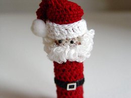 Mr. Claus Doll Lip Balm Holder crochet Pattern