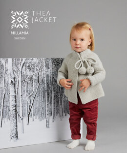 Thea Jacket - Knitting Pattern in MillaMia Naturally Soft Aran