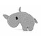 Hoooked DIY Kit - Rhino Eco Barbante - 23 x 10 x 10 cm  (Gris)