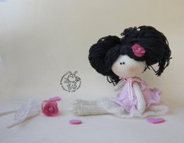 Doll clothes dress marshmallow