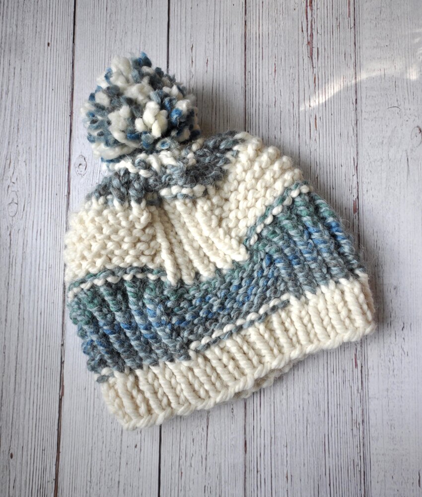 Super Bulky Basket Weave Hat Knitting pattern by Felicia Kulp