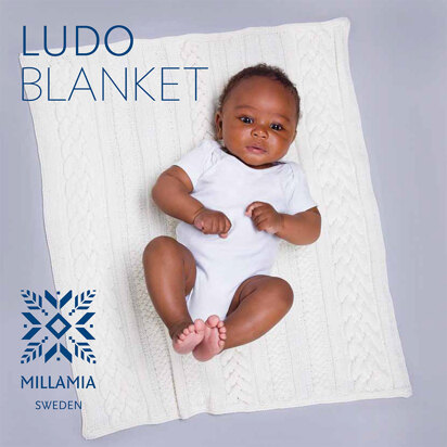 "Ludo Blanket" - Blanket Knitting Pattern For Babies in MillaMia Naturally Soft Merino