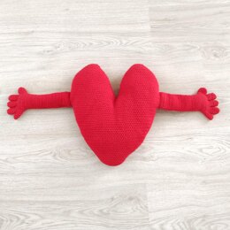 Heart with arms cushion