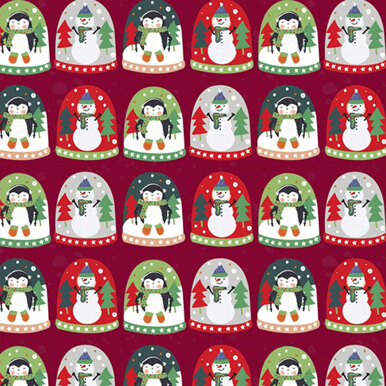 P&B Textiles Christmas Miniatures – Rot – PBCHMI4458R