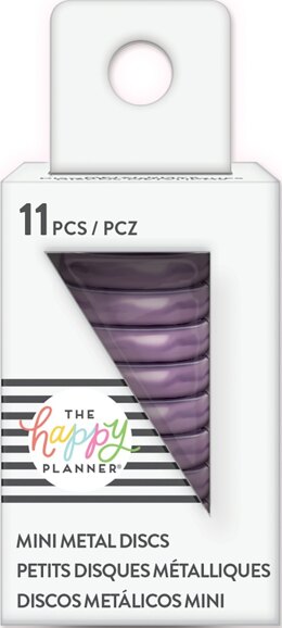 Happy Planner Mini Metal Expander Discs 11/Pkg - Lavender