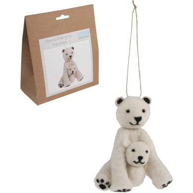Trimits Needle Felting Kit: Polar Bear - 10.8 x 8.5cm