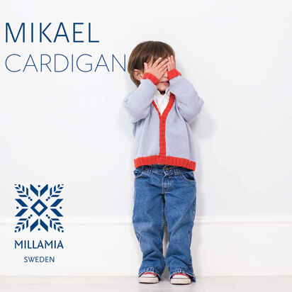"Mikael Cardigan" - Cardigan Knitting Pattern in MillaMia Naturally Soft Merino