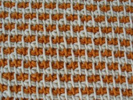 Tunisian Crochet Terracotta Cloth