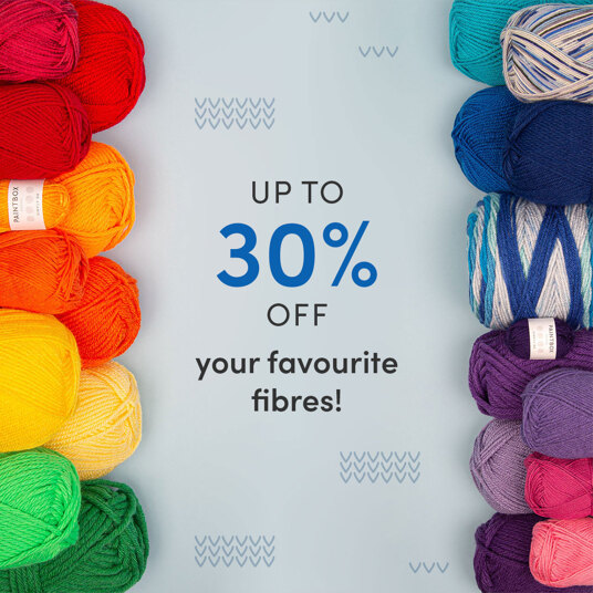 Up to 30 percent off your favourite fibres!
