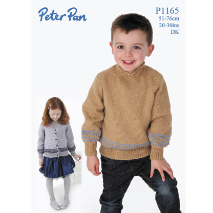 Cardigans and Jumpers in Peter Pan DK 50g - P1165