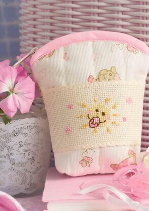 Friends Are Forever  - Cute Pink Bee Dummy Pouch in Anchor - Downloadable PDF