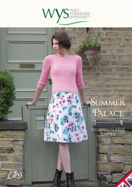 Summer Palace Cropped Sleeve Jumper in West Yorkshire Spinners Aire Valley DK