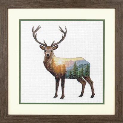 Dimensions Deer Scene Counted Cross Stitch Kit - 30.5 x 30.5cm