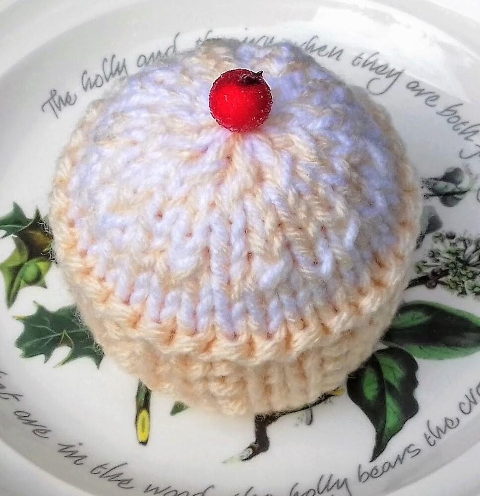 Hand Knitted Christmas Mince Pie Chocolat Orange Cover