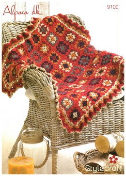 Granny Square Blanket in Stylecraft Alpaca DK - 9100