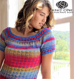 Gazpacho Tee by Knit One Crochet Too Ty-Dy Cotton and Pediwick - 2188 - Downloadable PDF