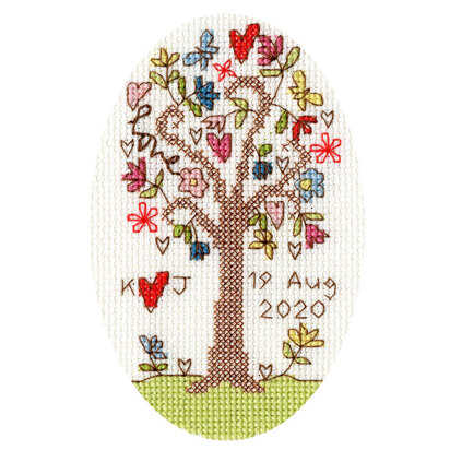 Bothy Threads Sweet Tree Card Cross Stitch Kit - 9cm x 13cm