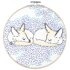 PopLush Dreaming Foxes Embroidery Kit - 8in
