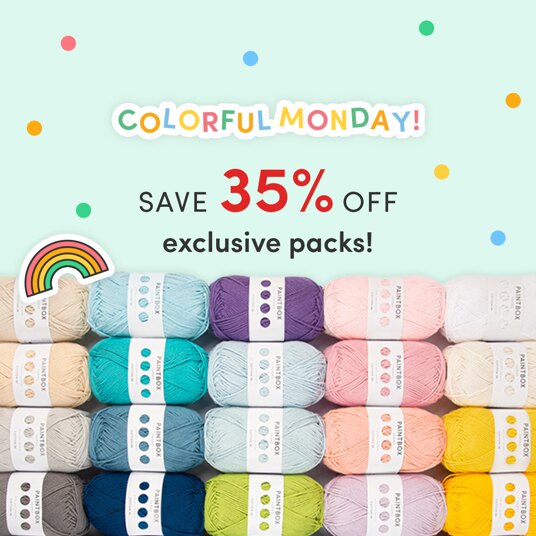 35 percent off exclusive yarn packs!