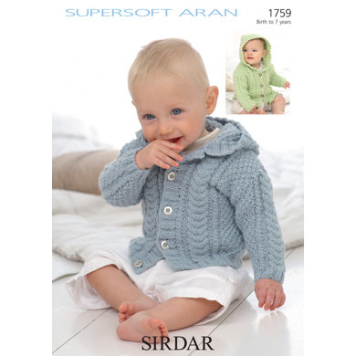 Jackets in Sirdar Supersoft Aran - 1759 - Downloadable PDF