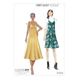 Vogue Misses' Slip-Style Dress with Back Zipper V9278 - Sewing Pattern