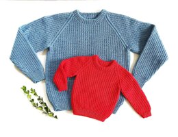 #16 English Rib Pullover for the Family