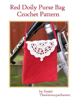 Red Doily Purse Bag Crochet Pattern