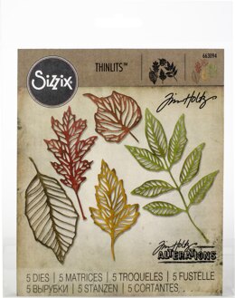 Sizzix Thinlits Dies By Tim Holtz 5/Pkg - Skeleton Leaves