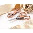 Hemline Rose Gold Folding Scissors (10cm)
