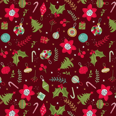 P&B Textiles Christmas Miniatures – Rot – PBCHMI4456DR