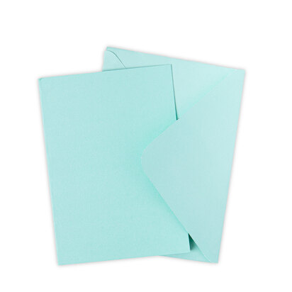 Sizzix Surfacez Card & Envelope Pack A6 - 10PK - Mint Julep