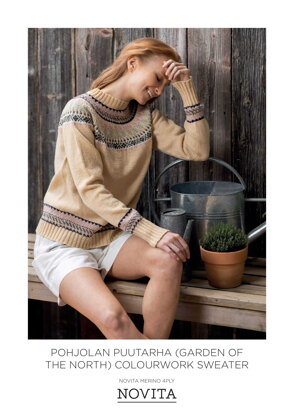 Pohjolan Puutarha (Garden Of The North) Colourwork Sweater in Novita Merino 4 Ply - Downloadable PDF