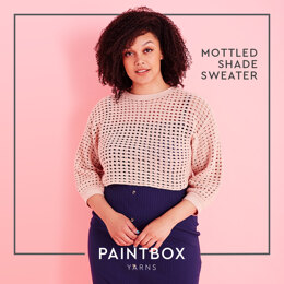 Mottled Shade Sweater - Free Jumper Crochet Pattern For Women in Paintbox Yarns Cotton 4 ply by Paintbox Yarns