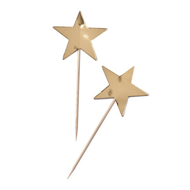 Ginger Ray Gold Foiled Star Cupcake Toppers