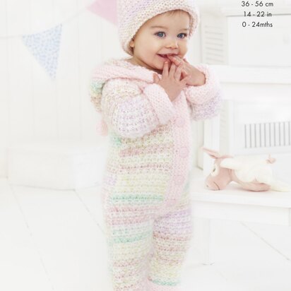 Baby Set in King Cole Comfort Cheeky Chunky & Comfort Chunky - 5466 - Downloadable PDF