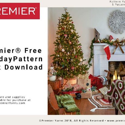 Holiday Pattern Pack in Premier Yarns Serenity Marl - SMHPP003 - Downloadable PDF