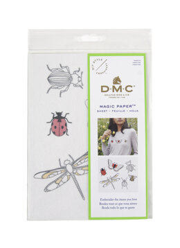 DMC Magic Paper Insects Embroidery Sheet