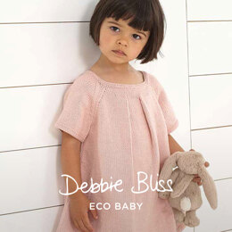 Pleat Neck Tunic - Dress Knitting Pattern For Babies in Debbie Bliss Eco Baby by Debbie Bliss