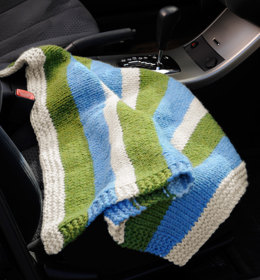 Compact Car Blanket in Lion Brand Wool-Ease Thick & Quick - L10446C