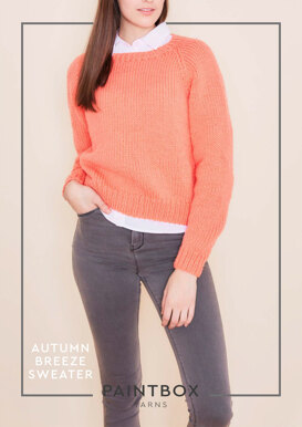 "Autumn Breeze Jumper" - Jumper Knitting Pattern in Paintbox Yarns Simply Chunky
